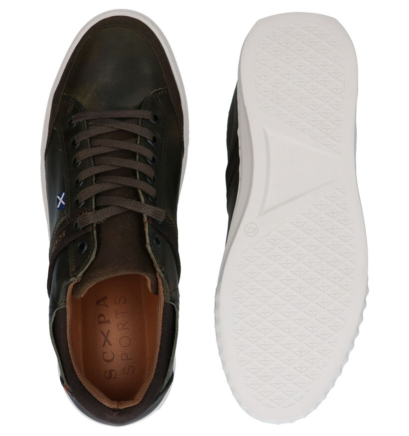 Scapa Cognac Sneakers in leer (298192)