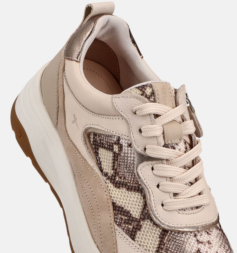 Tamaris Snake Beige Sneakers voor dames (367641) - geschikt voor steunzolen