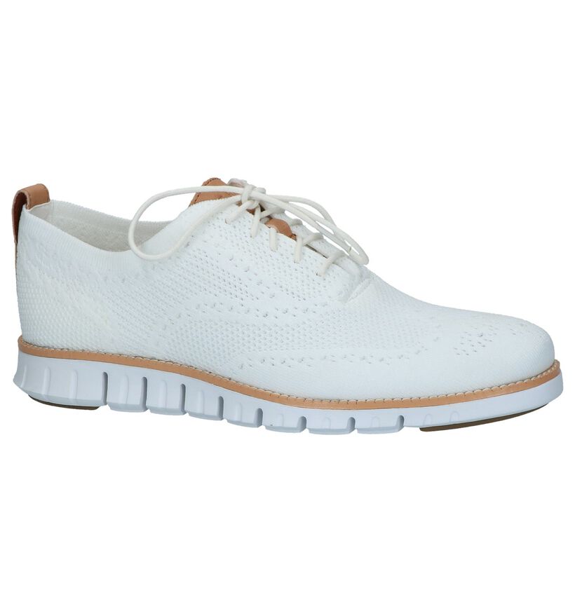 Witte Veterschoenen Cole Haan Zerogrand in stof (240724)