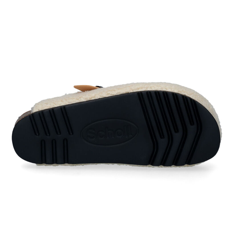 Scholl Whistler Pantoufles en Beige en simili cuir (317780)