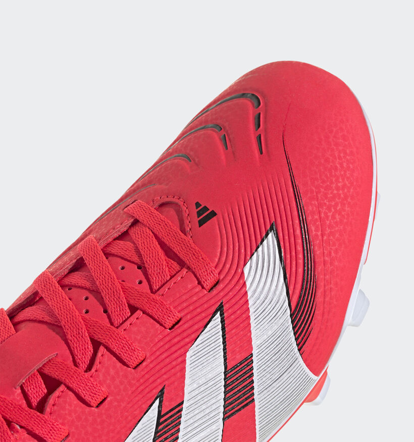 adidas Predator Club FG/MG Chaussures de foot en Rouge pour hommes (366391) - pour semelles orthopédiques