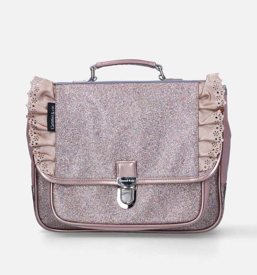 Caramel & cie. Flounces Glitter Copper Roze Boekentas voor meisjes (373724)