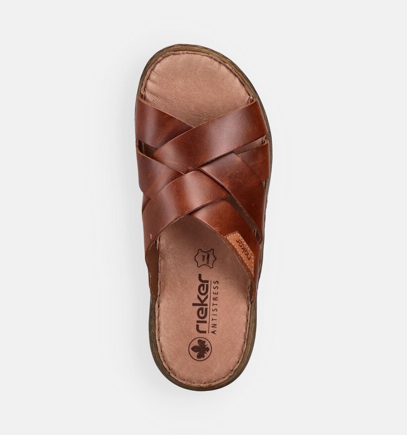 Rieker Nu-pieds en Marron pour hommes (370499)