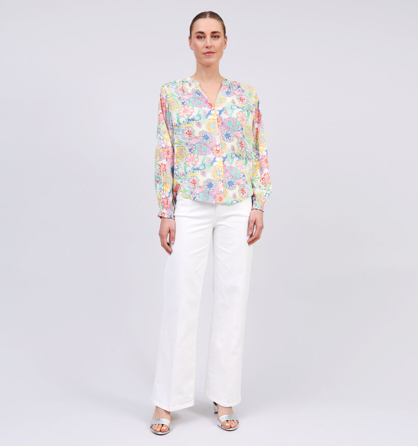 Orfeo Galilee Beige Bloemen Blouse voor dames (358542)