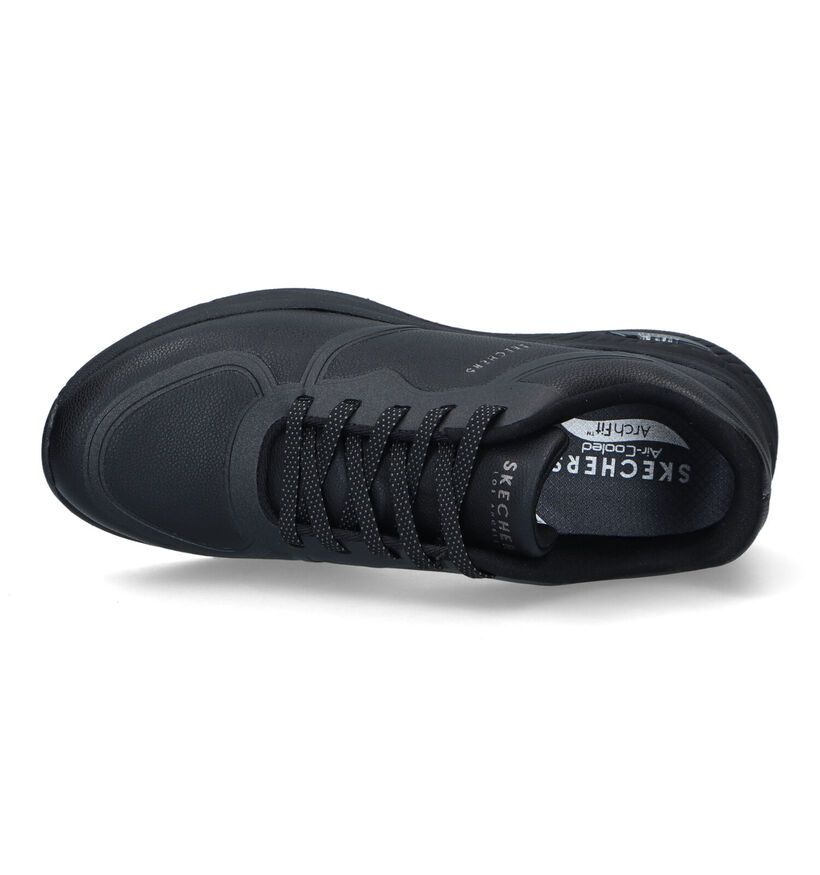 Skechers Arch Fit S-Miles Baskets en Noir pour femmes (326229) - pour semelles orthopédiques