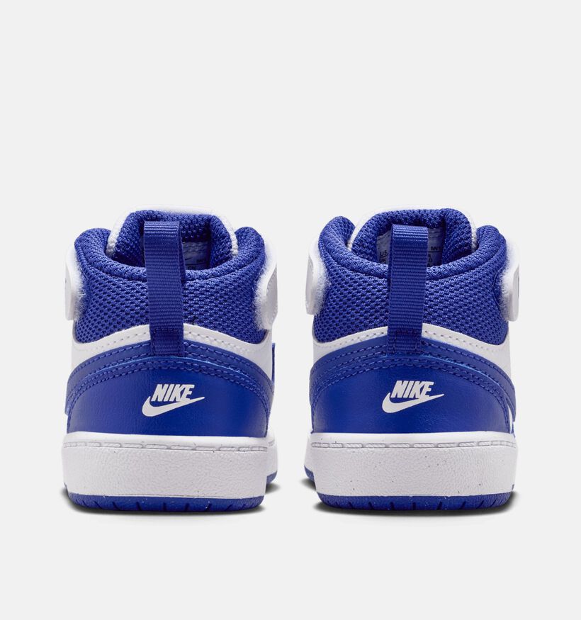 Nike Court Borough Baskets montantes en Bleu pour garçons (364599) - pour semelles orthopédiques