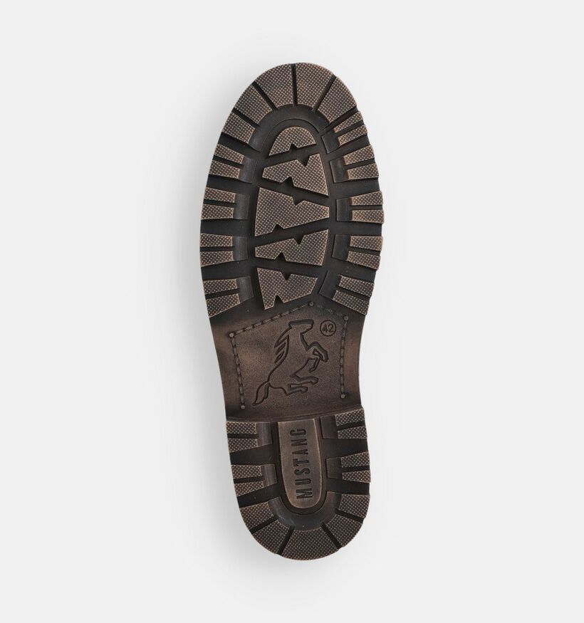 Mustang Boots à lacets en Vert kaki Mustang Boots à lacets en Vert kaki pour hommes (364216)