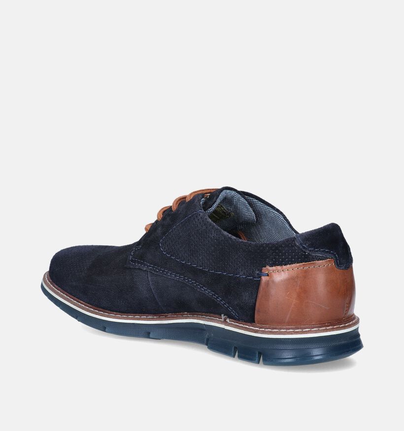 Bugatti Simone Chaussures à lacets en Bleu pour hommes (355308) - pour semelles orthopédiques