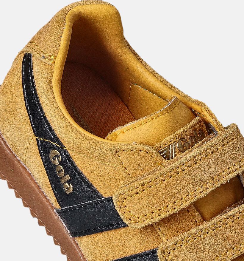 Gola Harrier Strap Chaussures à scratch en Jaune pour garçons (365537)