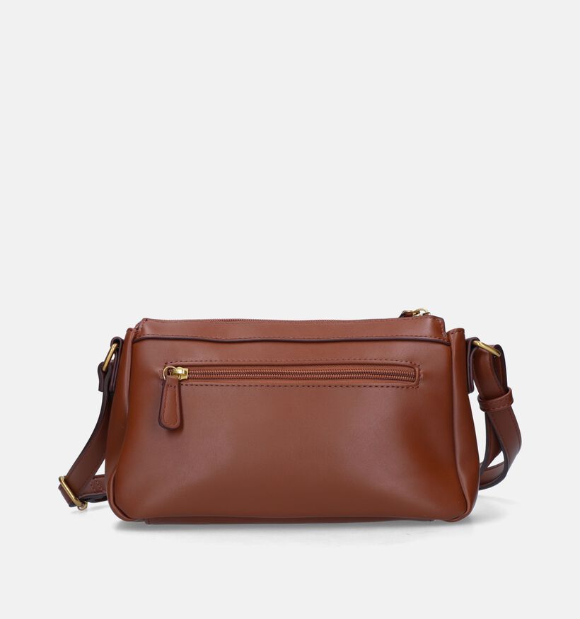 Laurent David Croco Cognac Crossbody Tas voor dames (333642)