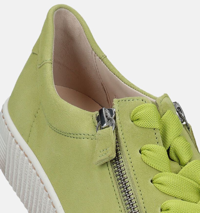 Gabor Best Fitting Chaussures à lacets en Vert pour femmes (336127) - pour semelles orthopédiques