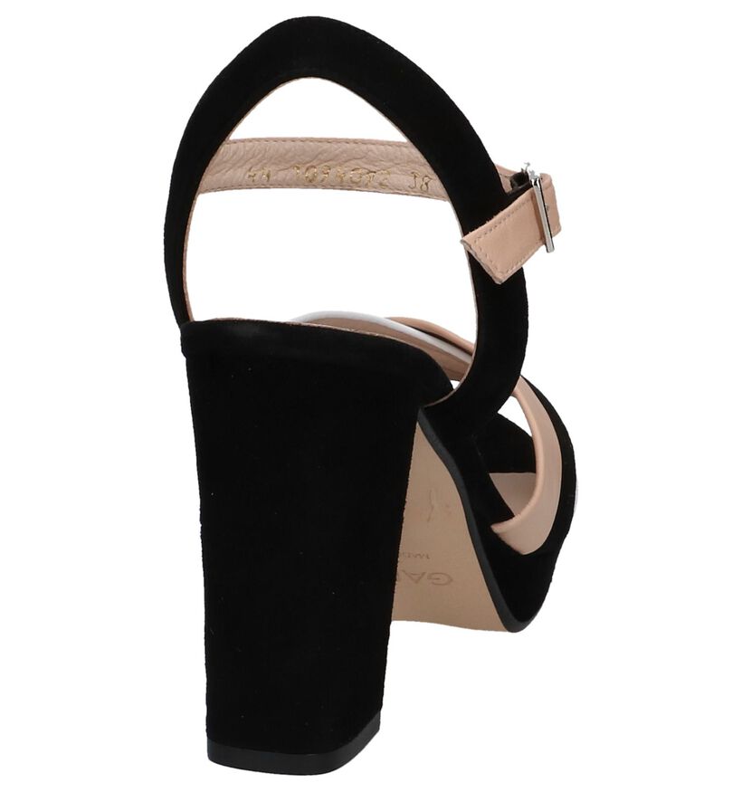 Gadea Zwarte Sandalen met Plateauzool, , pdp