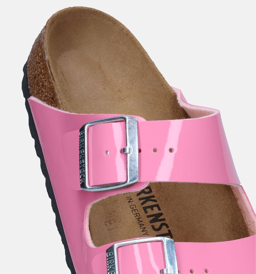 Birkenstock Arizona BF Patent Nu-pieds en Rose pour femmes (337982)