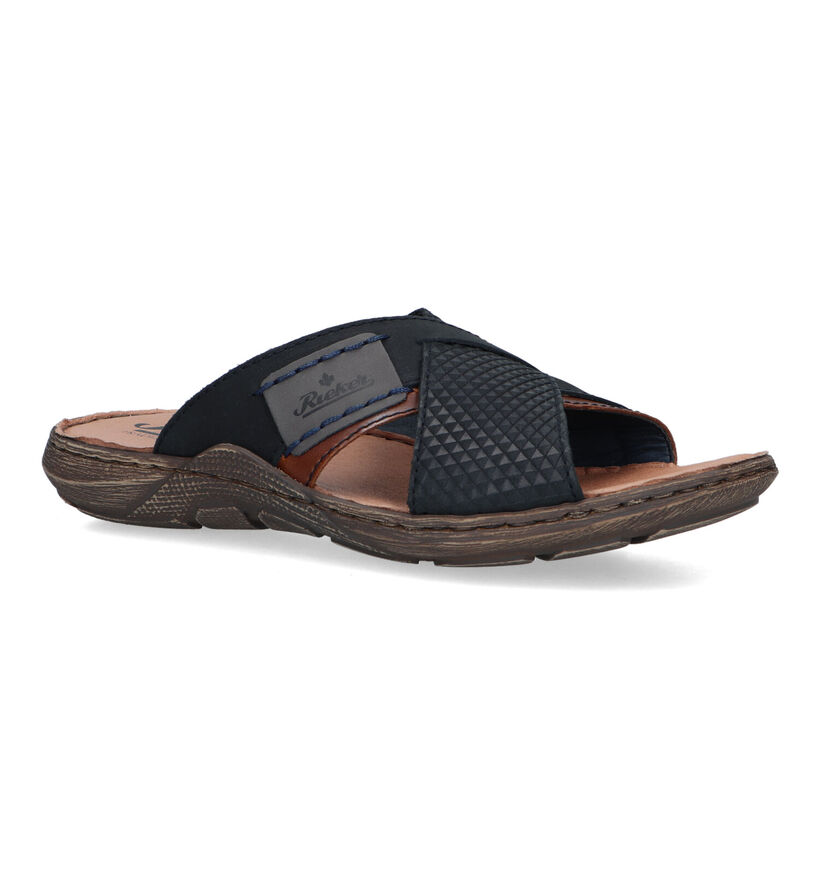 Rieker Blauwe Slippers voor heren (323602)