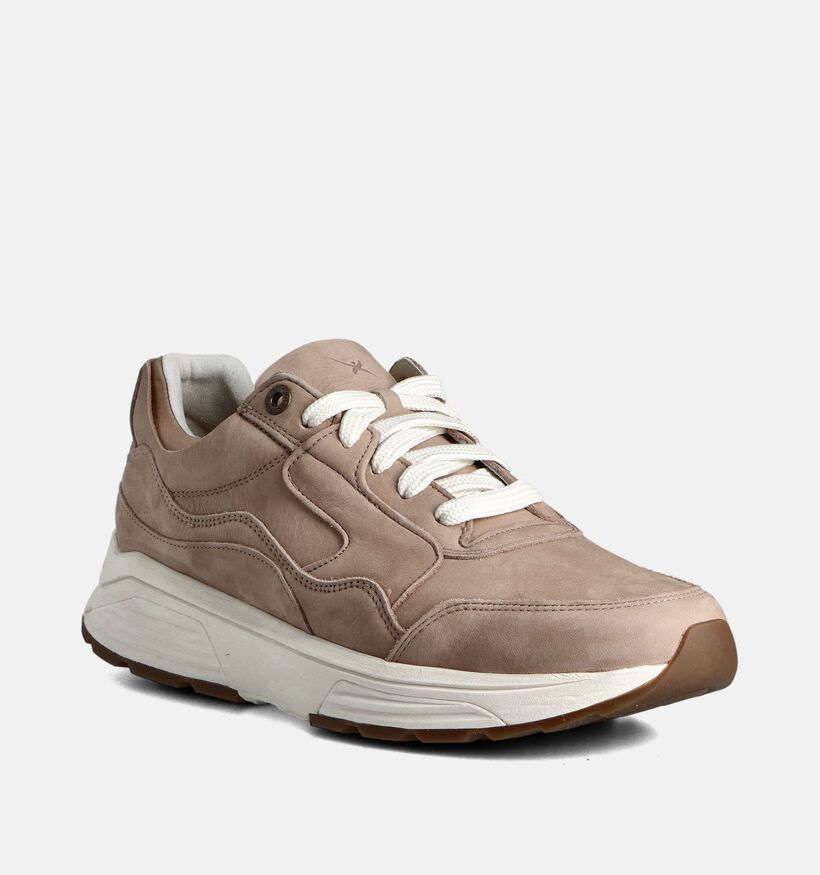 Xsensible Golden Gate Chaussures plates en Taupe pour hommes (365917) - pour semelles orthopédiques