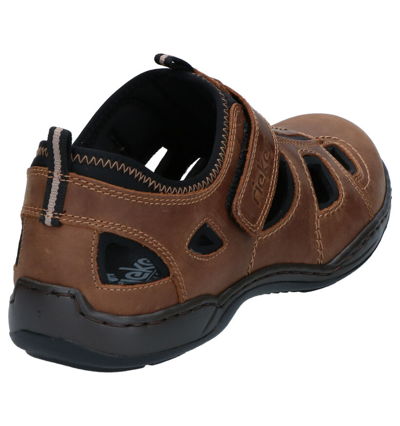 Rieker Bruine Sandalen in leer (287029)