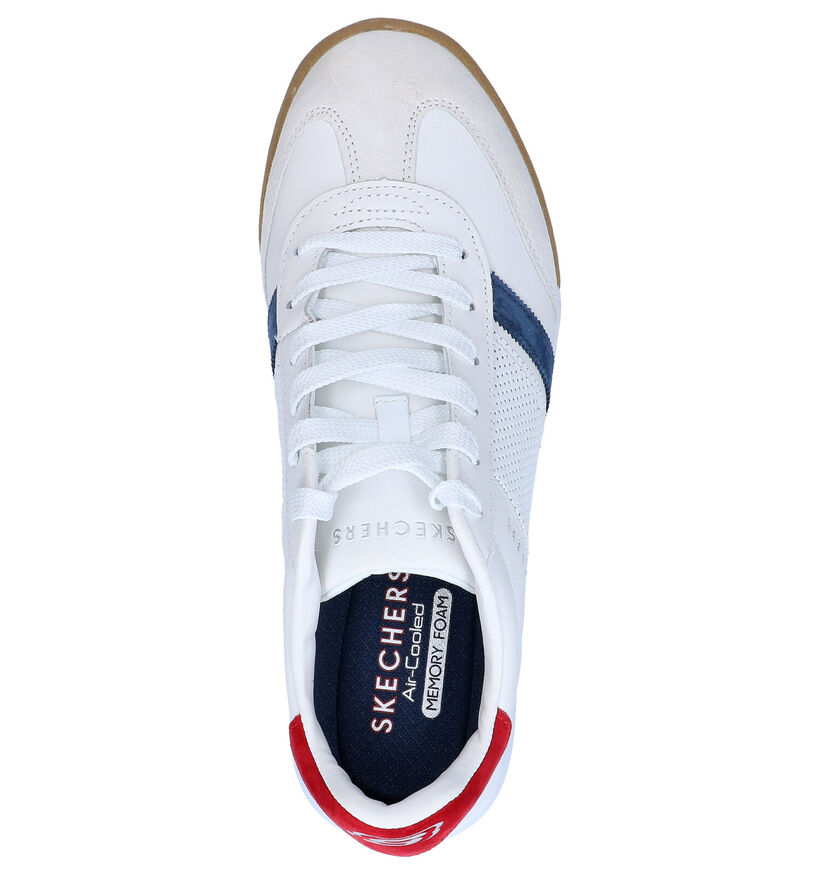 Skechers Zinger Witte Veterschoenen in kunstleer (272810)