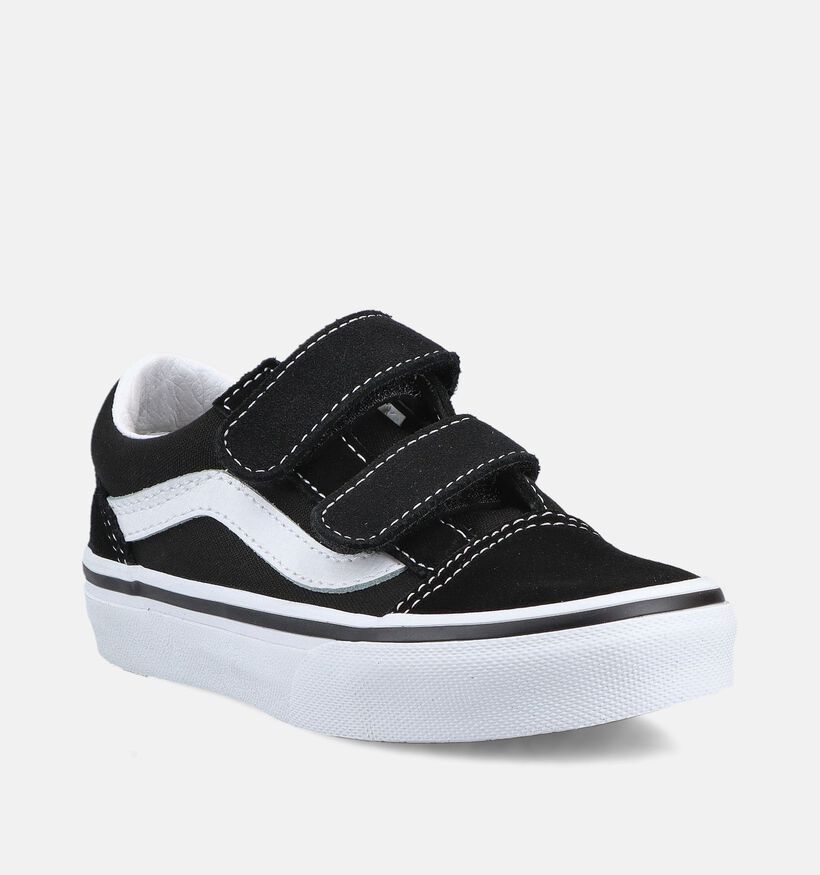 Vans Old Skool Baskets basses en Noir pour filles, gar&ccedil;ons (382707)
