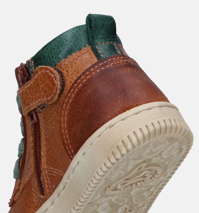 STONES and BONES Nipo Chaussures pour bébé en Cognac pour garçons (329452) - pour semelles orthopédiques