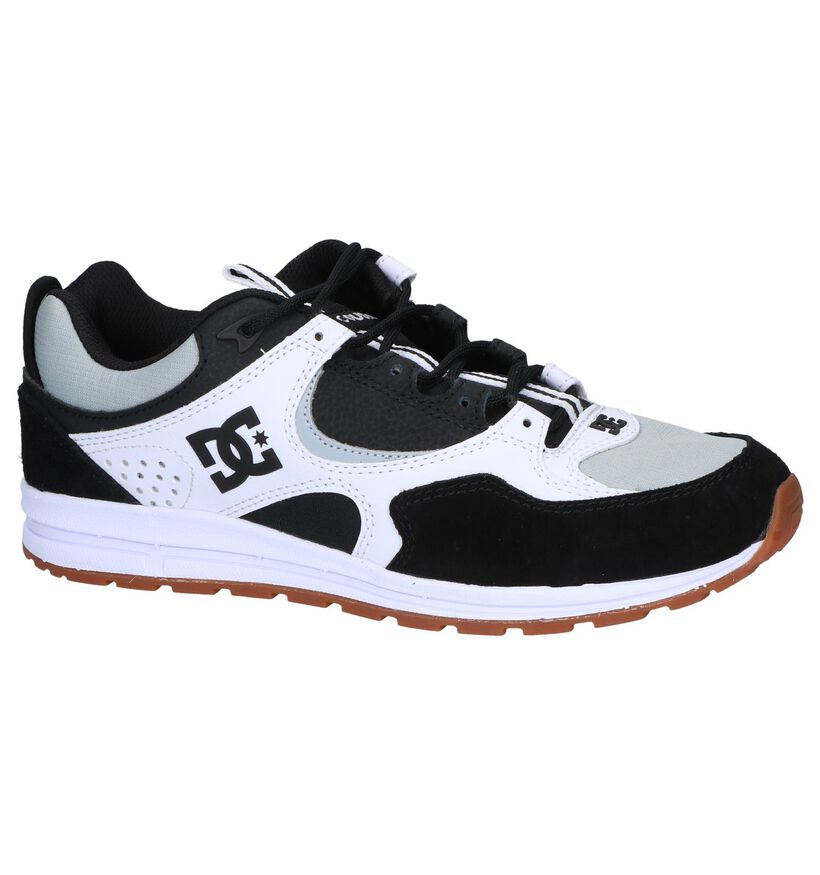 DC Shoes Kalis Lite Zwart/Witte Sneakers in kunstleer (250899)