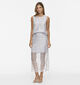Vila Glita Sequins Zilveren Midi-Rok voor dames (382039)