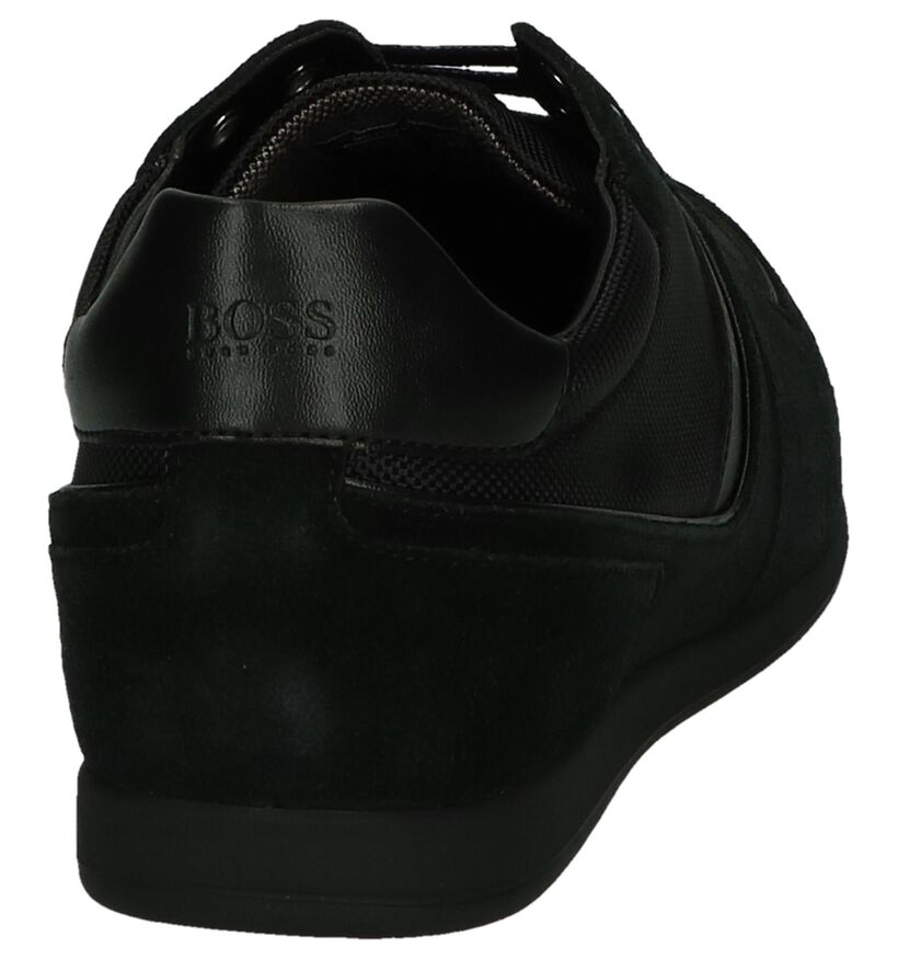 Zwarte Lage Schoen Glaze Low Hugo Boss voor heren (240854) - geschikt voor steunzolen