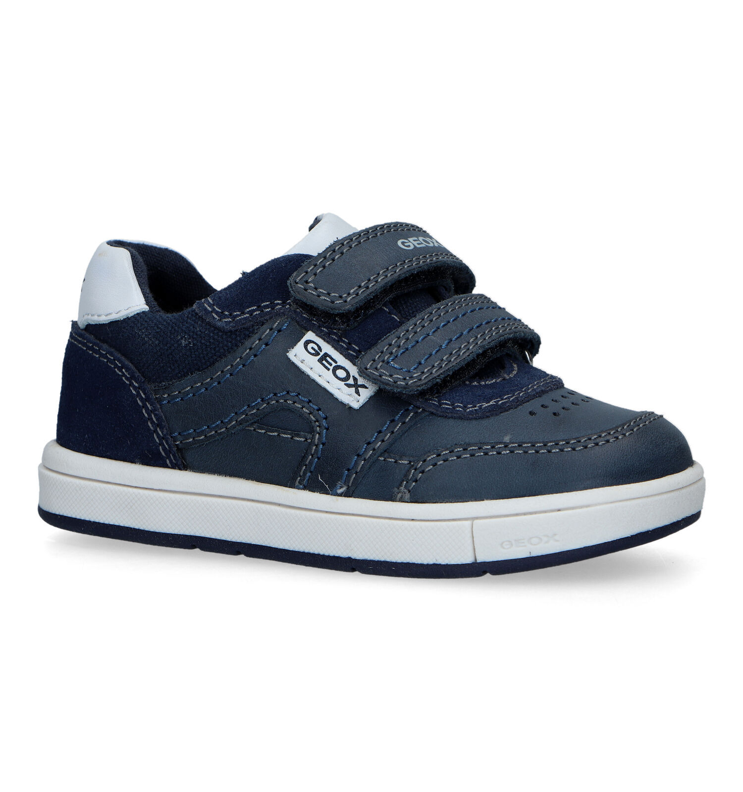 Geox Trottola Blauwe Velcroschoenen Jongens Babyschoenen Online op TORFS .BE