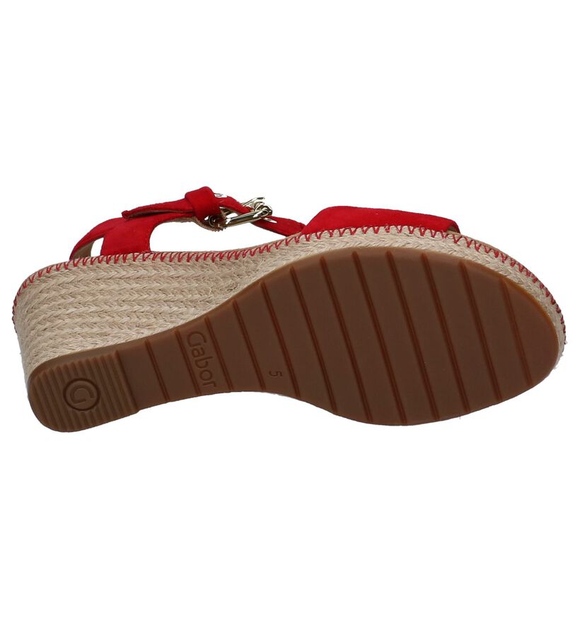 Rode Sandalen met Sleehak Gabor Comfort, , pdp