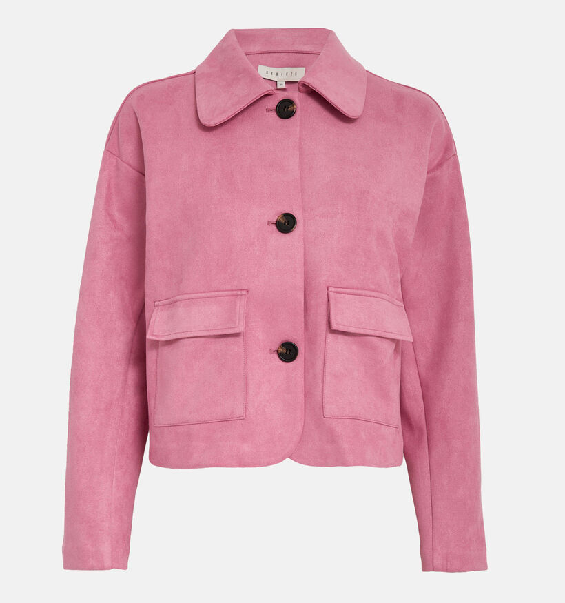 Desires Melua  Cashmere Rose Manteau en Rose pour femmes (366684)