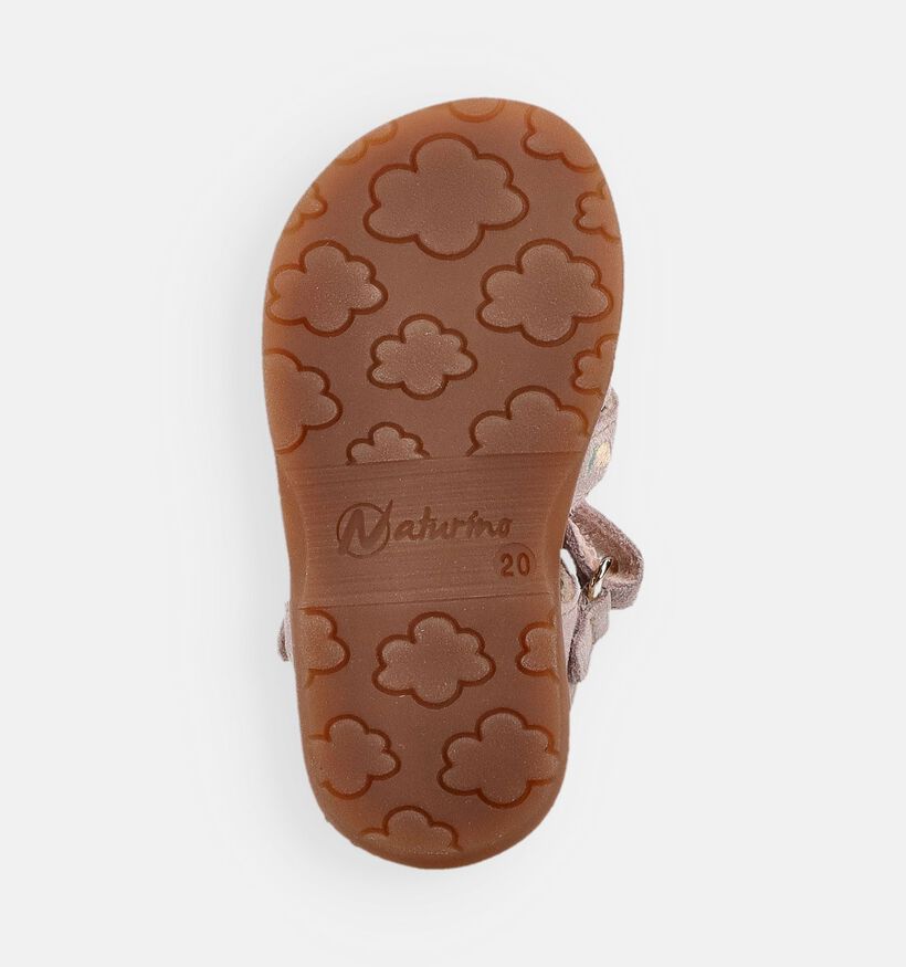 Naturino Zaffiro Suede Roze Babysandalen voor meisjes (371559)