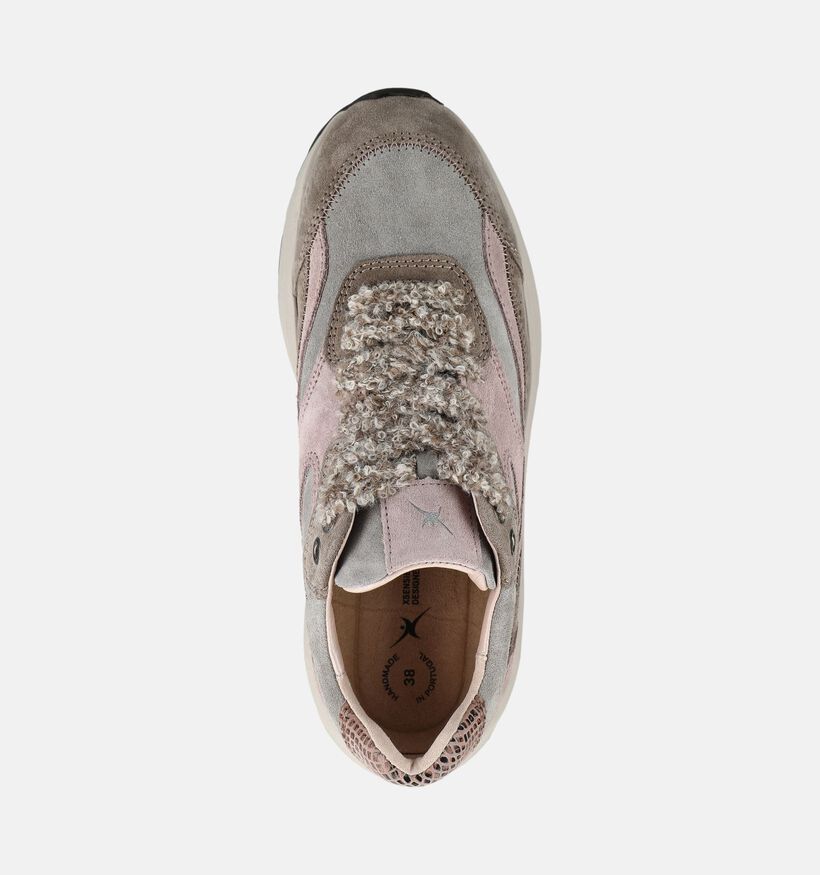 Xsensible Liberty Taupe/Multi Sneakers voor dames (379022) - geschikt voor steunzolen