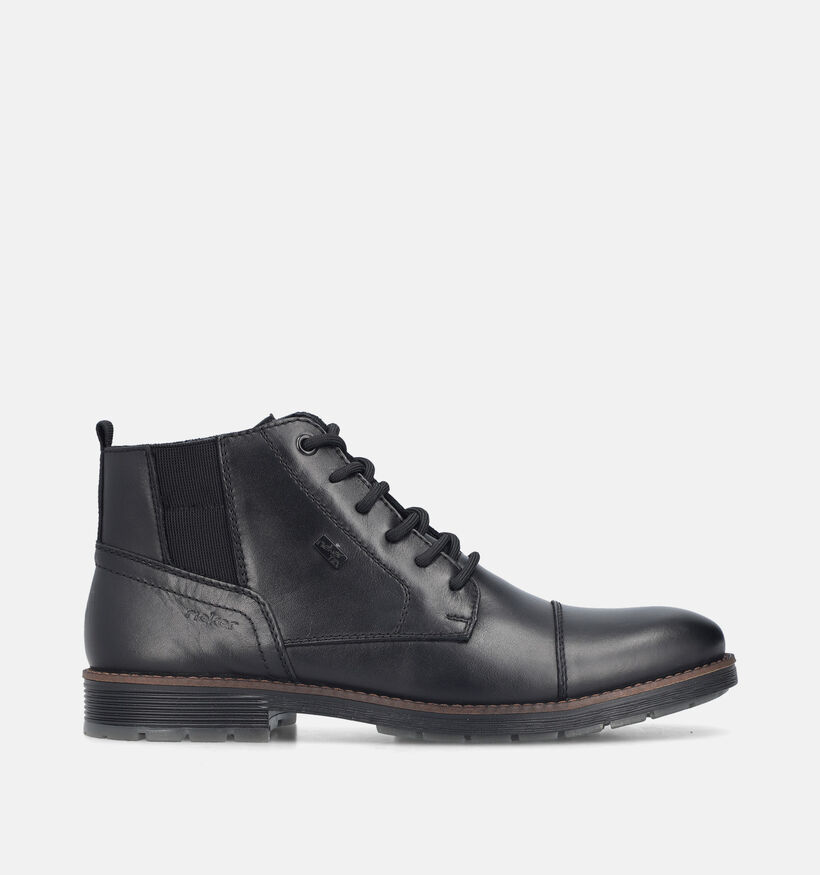 Rieker Zwarte Boots met Veters voor heren (379814) - geschikt voor steunzolen