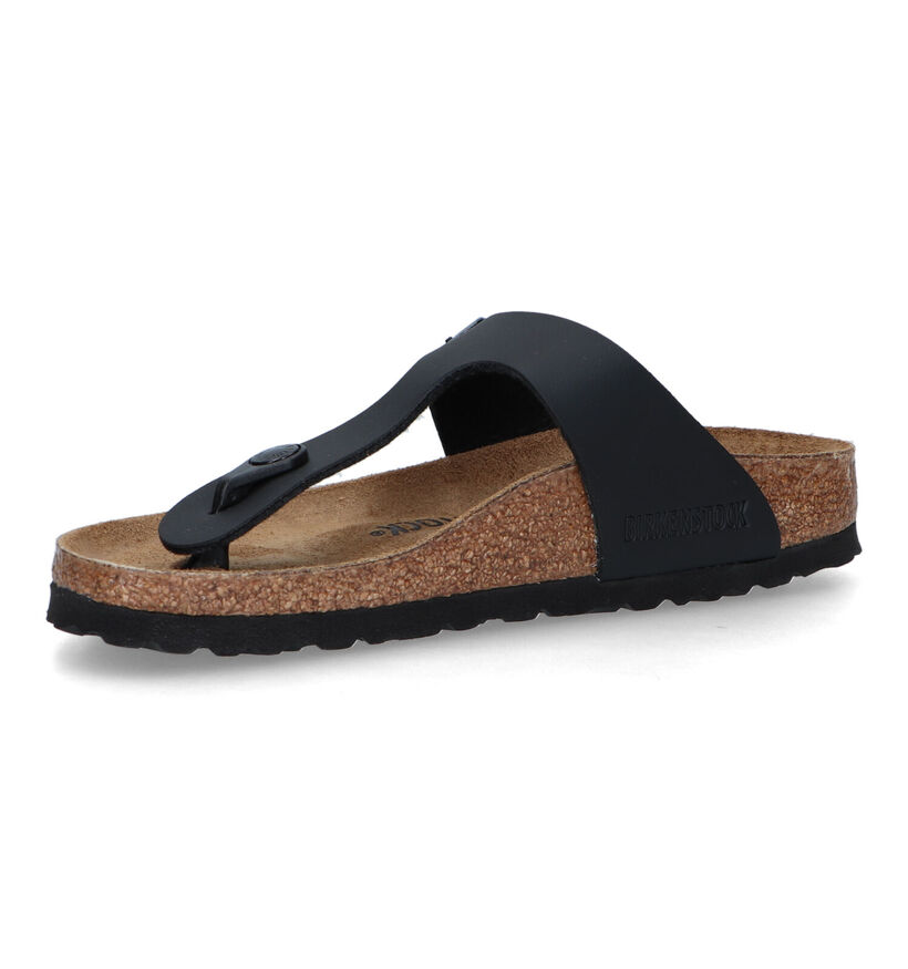 Birkenstock Gizeh Tongs en Noir pour garçons (338075)