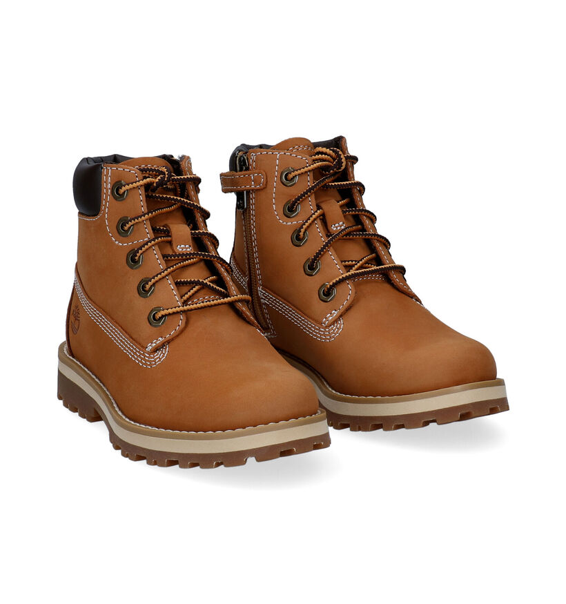 Timberland Courma Kid 6 Inch Bottines en Naturel pour filles, garçons (345266) - pour semelles orthopédiques