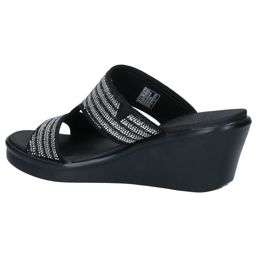Skechers Luxe Foam Nu-pieds en Noir en textile (272707)