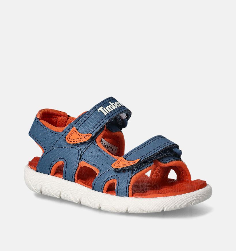 Timberland Perkins Row Backstrap Sandales en Bleu pour filles, garçons (352624)