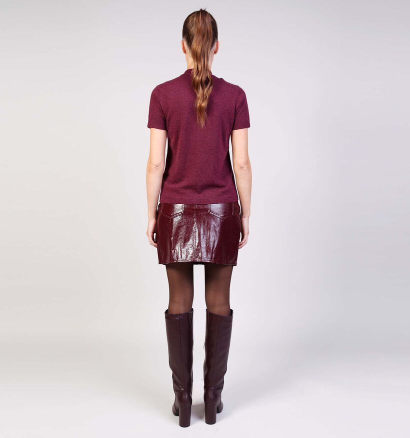 Mexx Silene Cashmere Bordeaux T-shirt voor dames (362298)