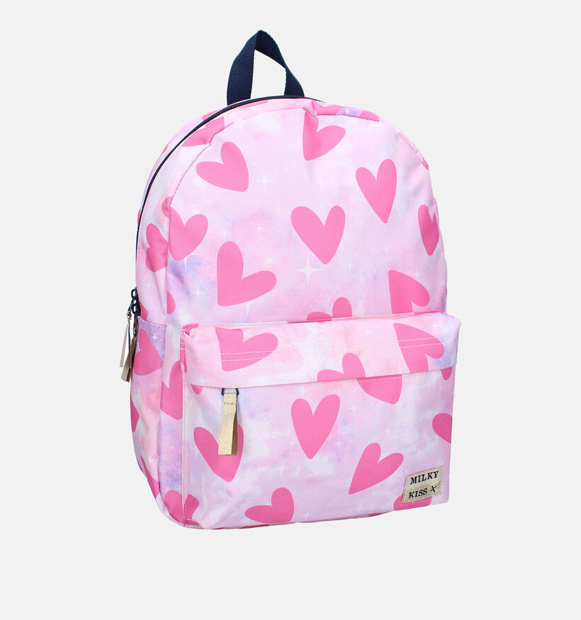 Milky Kiss Roze Rugzak Hartjes voor meisjes (361075)