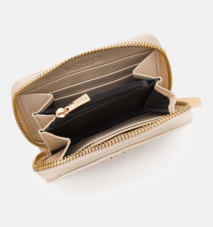 L.Credi Filippa Kaki Ritsportemonnee L.Credi Filippa Beige Ritsportemonnee voor dames (356603)