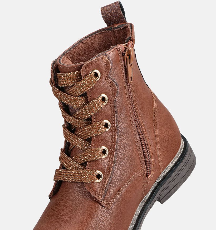 Milo & Mila Chaussures hautes en Cognac pour filles (362881)