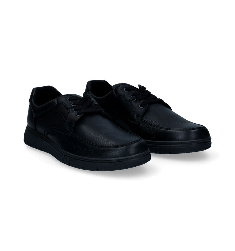 Ara Loris Zwarte Veterschoenen in leer (296656)