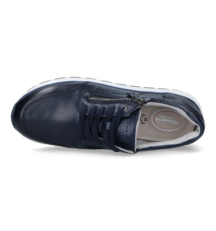 Tamaris Comfort Chaussures à lacets en Bleu pour femmes (323039) - pour semelles orthopédiques