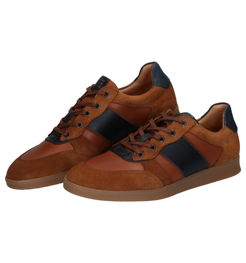 Borgo Sport Montreal Chaussures à lacets en Cognac pour hommes (281389) - pour semelles orthopédiques