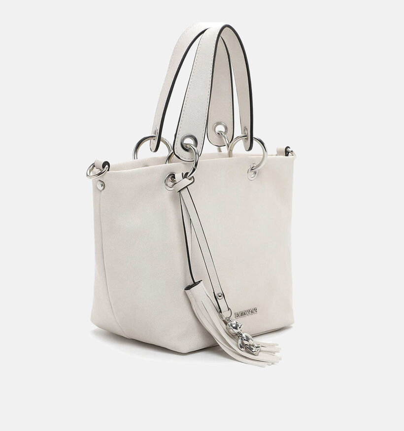 Emily & Noah Beatrix Ecru Shopper tas met rits voor dames (340647)