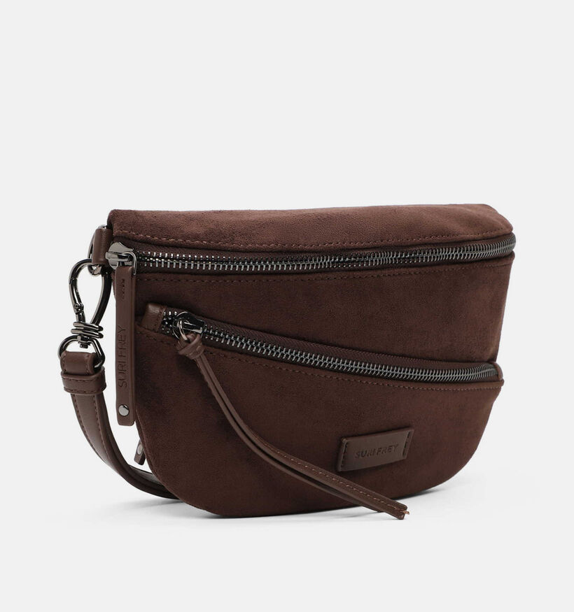 Suri Frey Celly Sac port&eacute; crois&eacute; en Brun fonc&eacute; pour femmes (379135)
