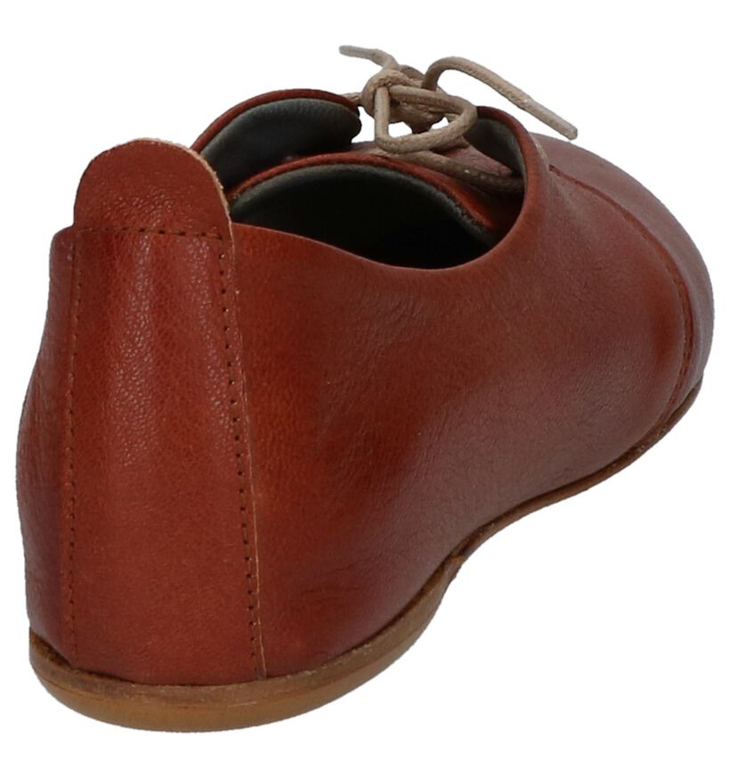 Cognac Lilimill Veterschoenen in leer (219808)