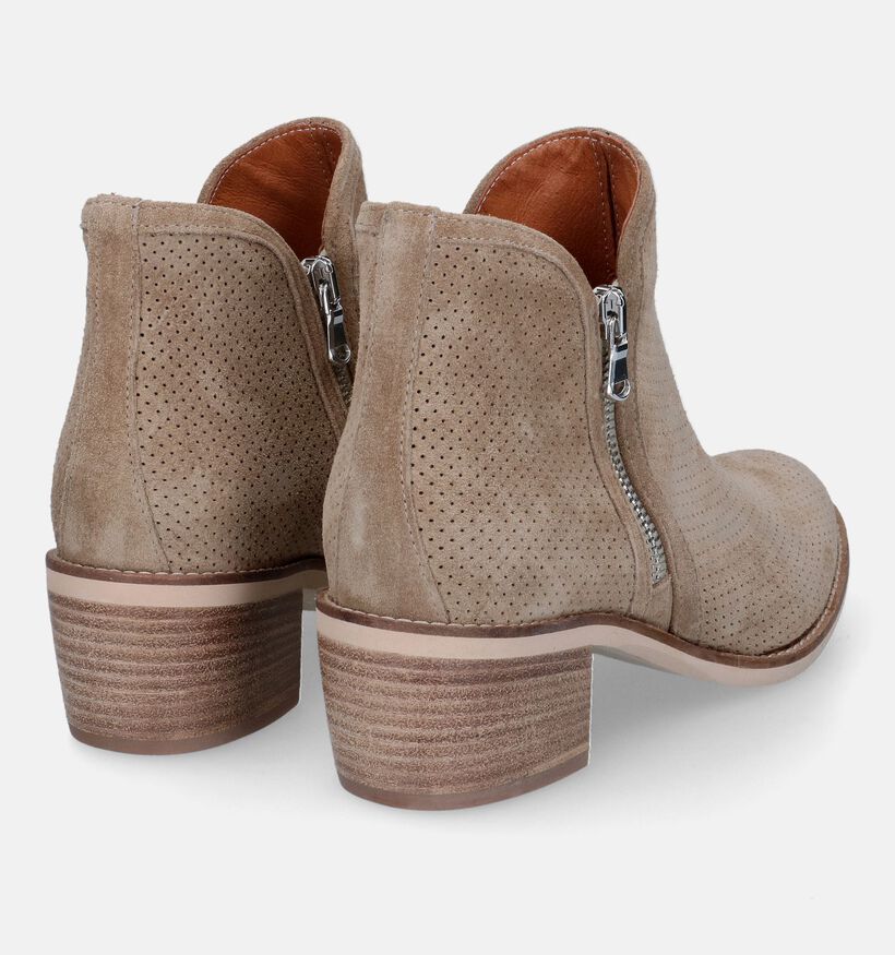 Signatur Bottines à talons en Taupe pour femmes (340790)