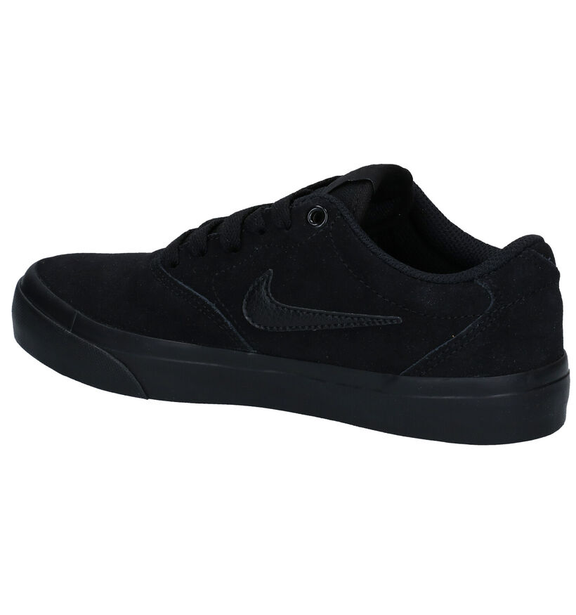 Nike SB Charge Zwarte Sneakers in nubuck (274612)