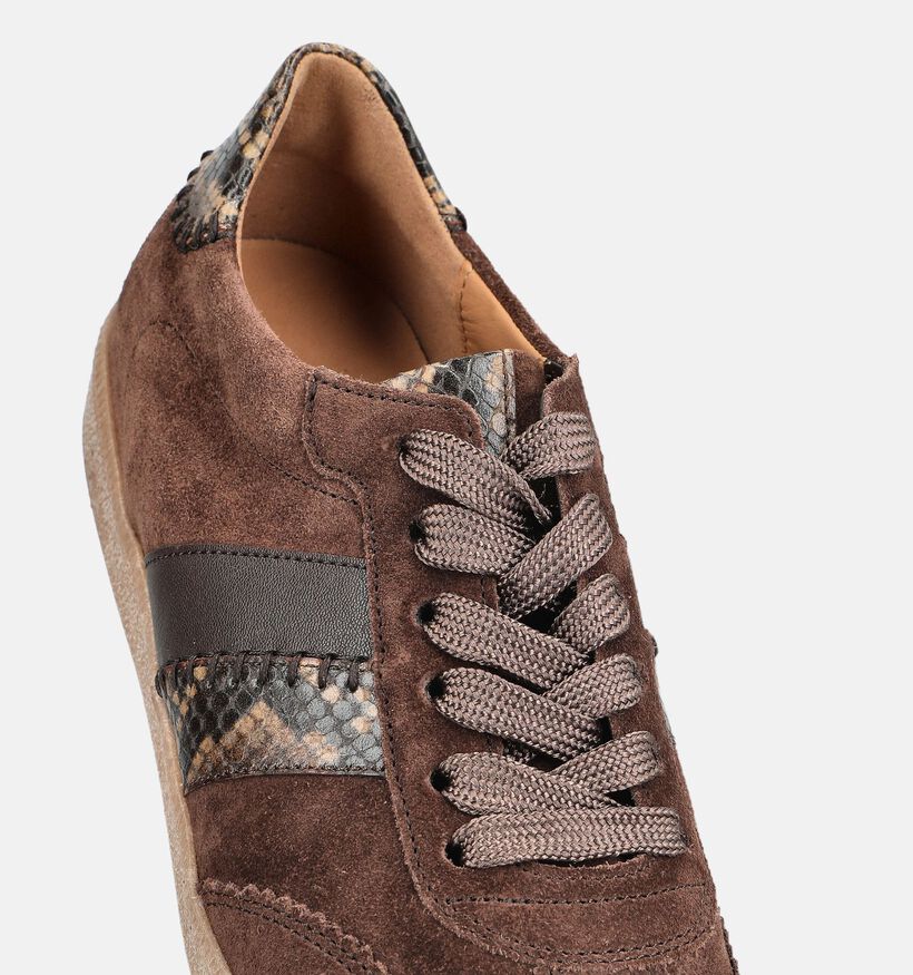 Gabor Bruine Sneakers voor dames (376981) - geschikt voor steunzolen