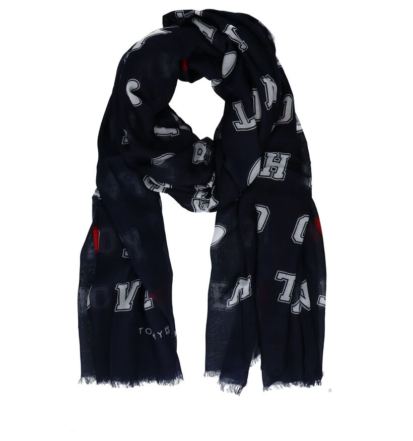 Donkerblauwe Sjaal Tommy Hilfiger Love Tommy Scarf, , pdp